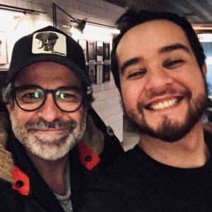 Diego Velasquez y Victor Marti del Marco Rojo en Cafe Comercial en Madrid